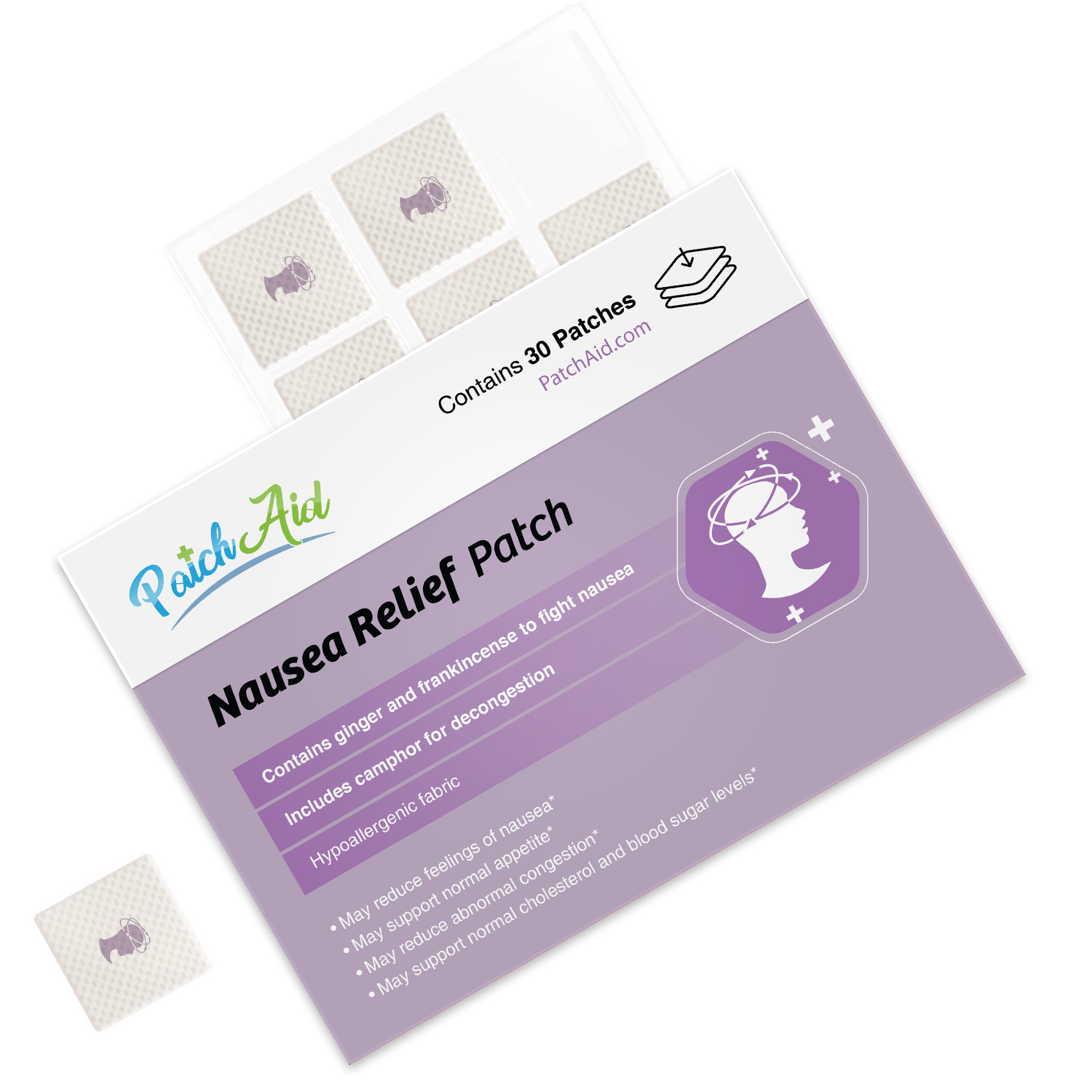 Nausea Relief Patch - Gentle & Natural Nausea Remedy: 1-Pack