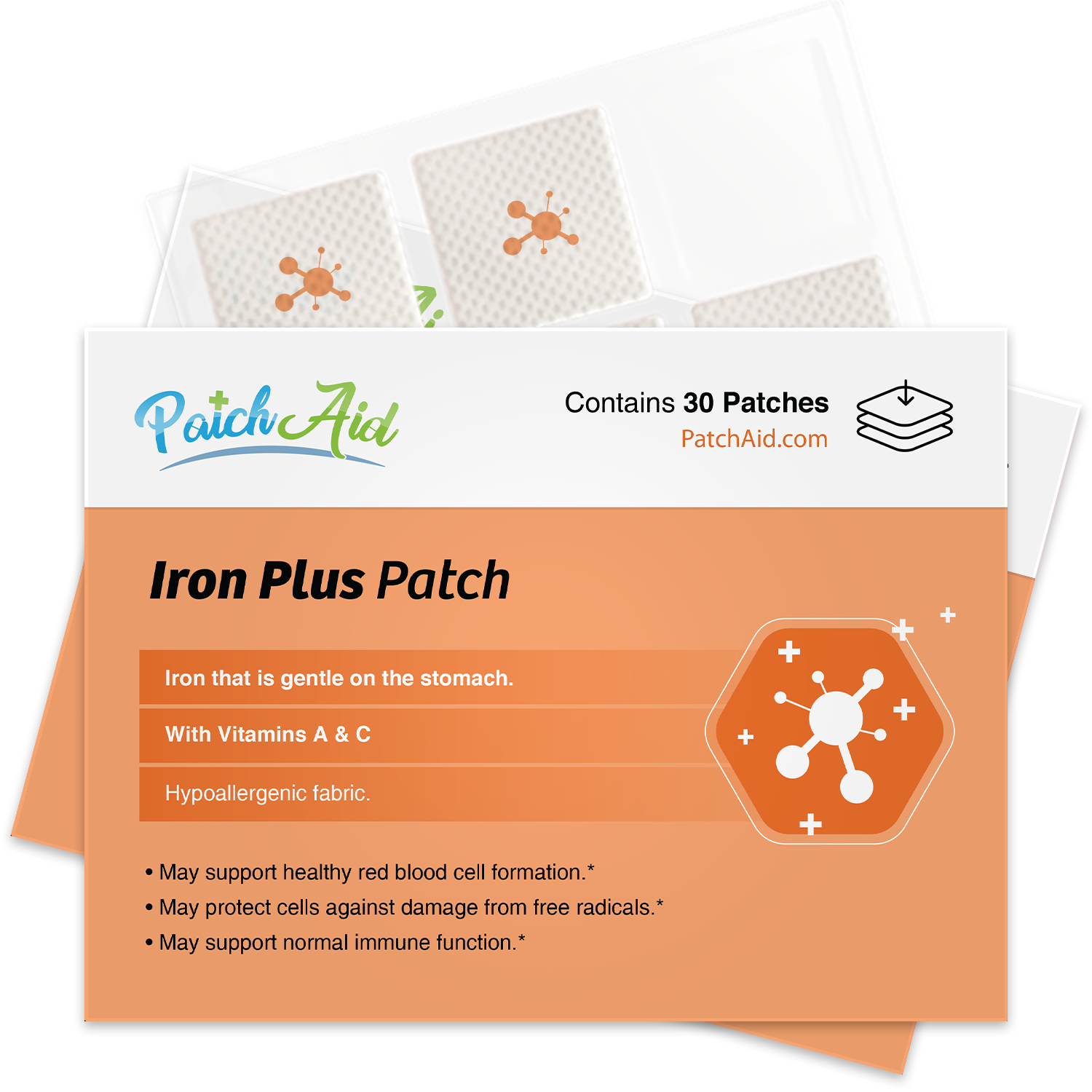 Iron Plus Vitamin Patch - Gentle Iron & Absorption Support: 1-Pack