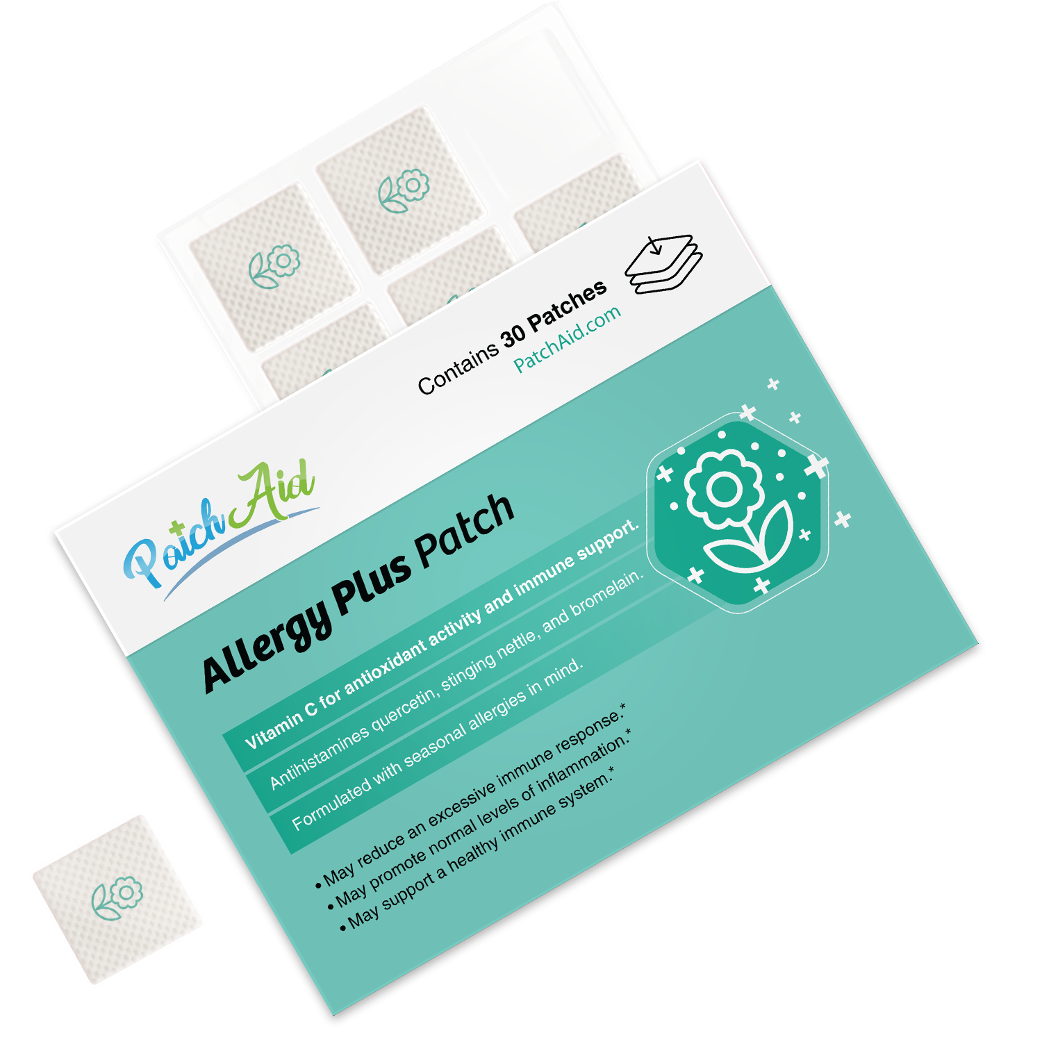 Allergy Plus Vitamin Patch - Natural Allergy Relief: 1-Pack
