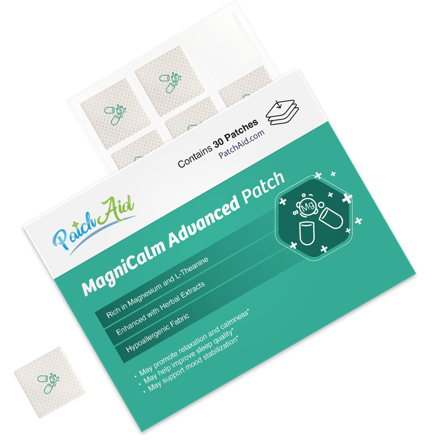 MagniCalm Advanced Patch - Mood Stabilizer & Sleep Support: 1-Pack