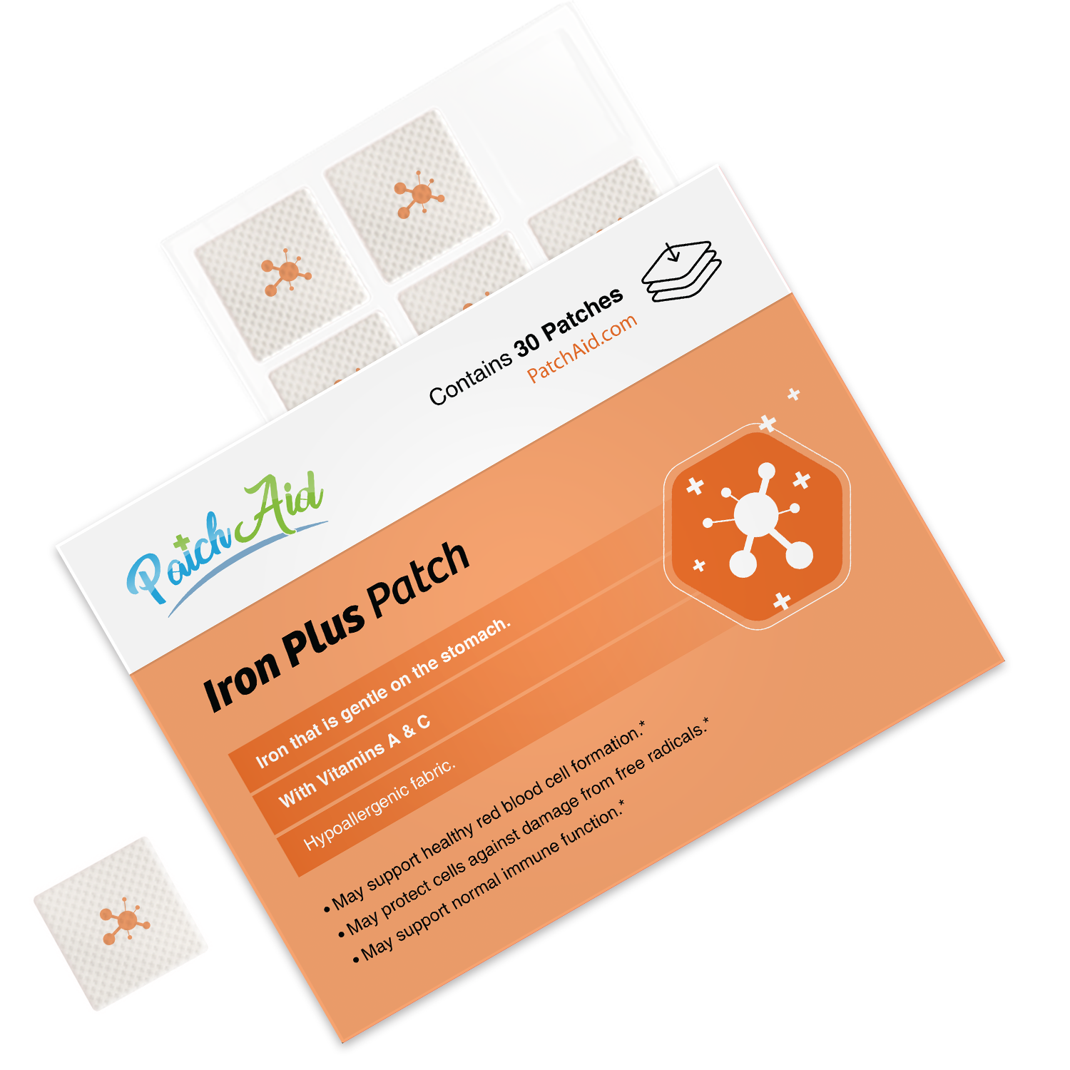 Iron Plus Vitamin Patch - Gentle Iron & Absorption Support: 1-Pack