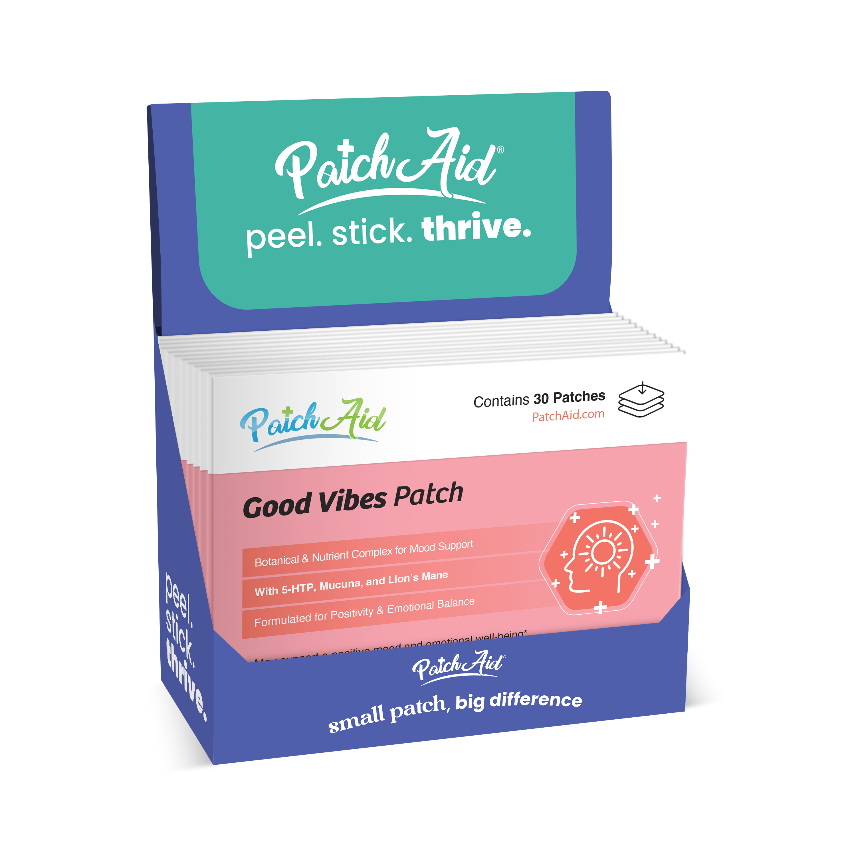 Good Vibes Patch - Daily Dopamine & Serotonin Support: 1-Pack