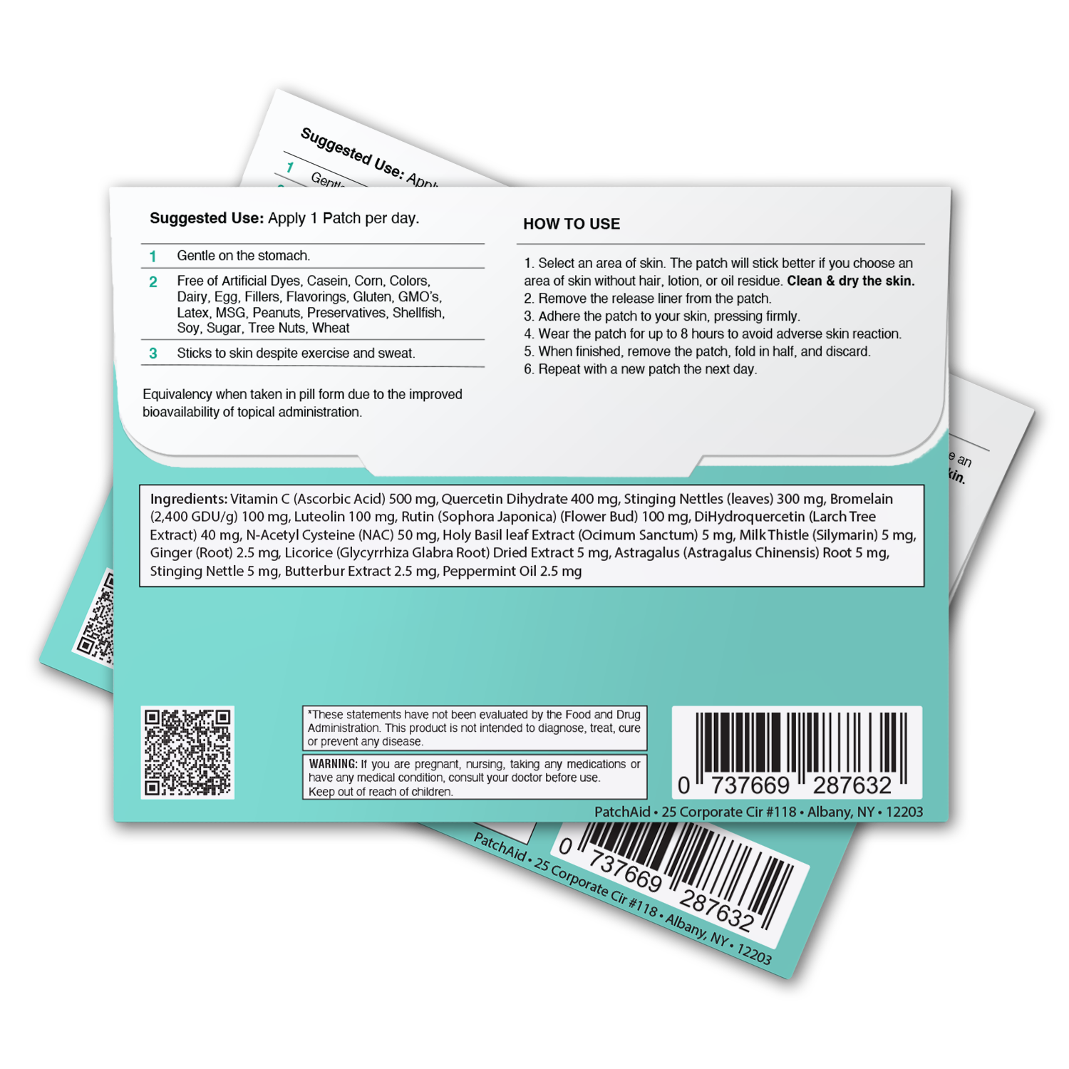 Allergy Plus Vitamin Patch - Natural Allergy Relief: 1-Pack