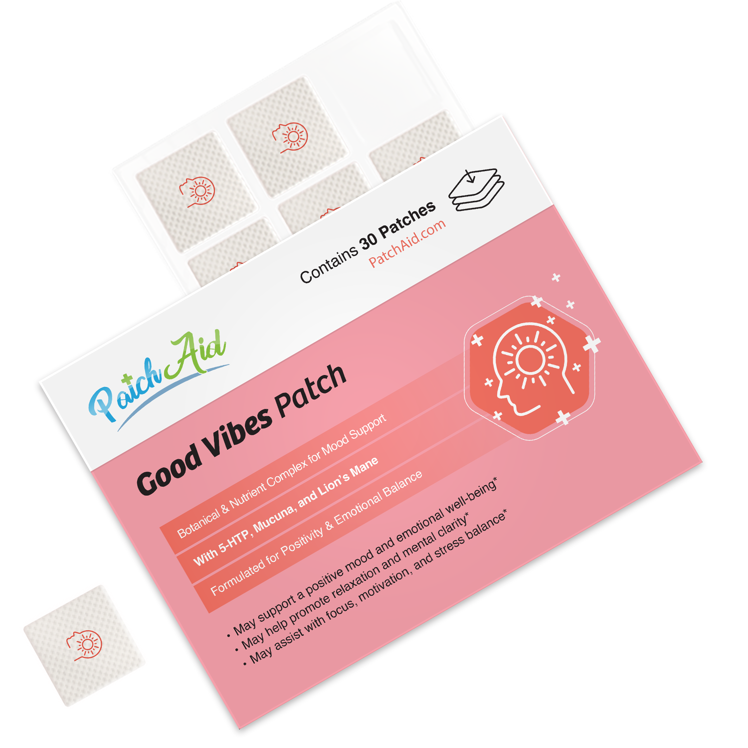 Good Vibes Patch - Daily Dopamine & Serotonin Support: 1-Pack
