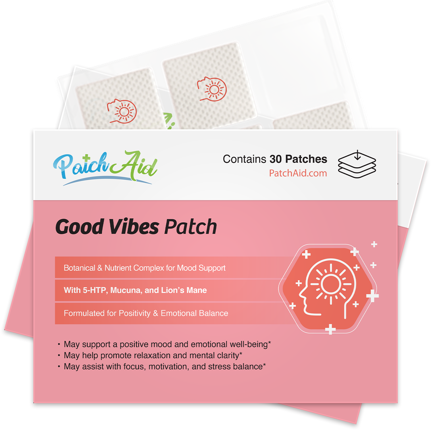 Good Vibes Patch - Daily Dopamine & Serotonin Support: 1-Pack