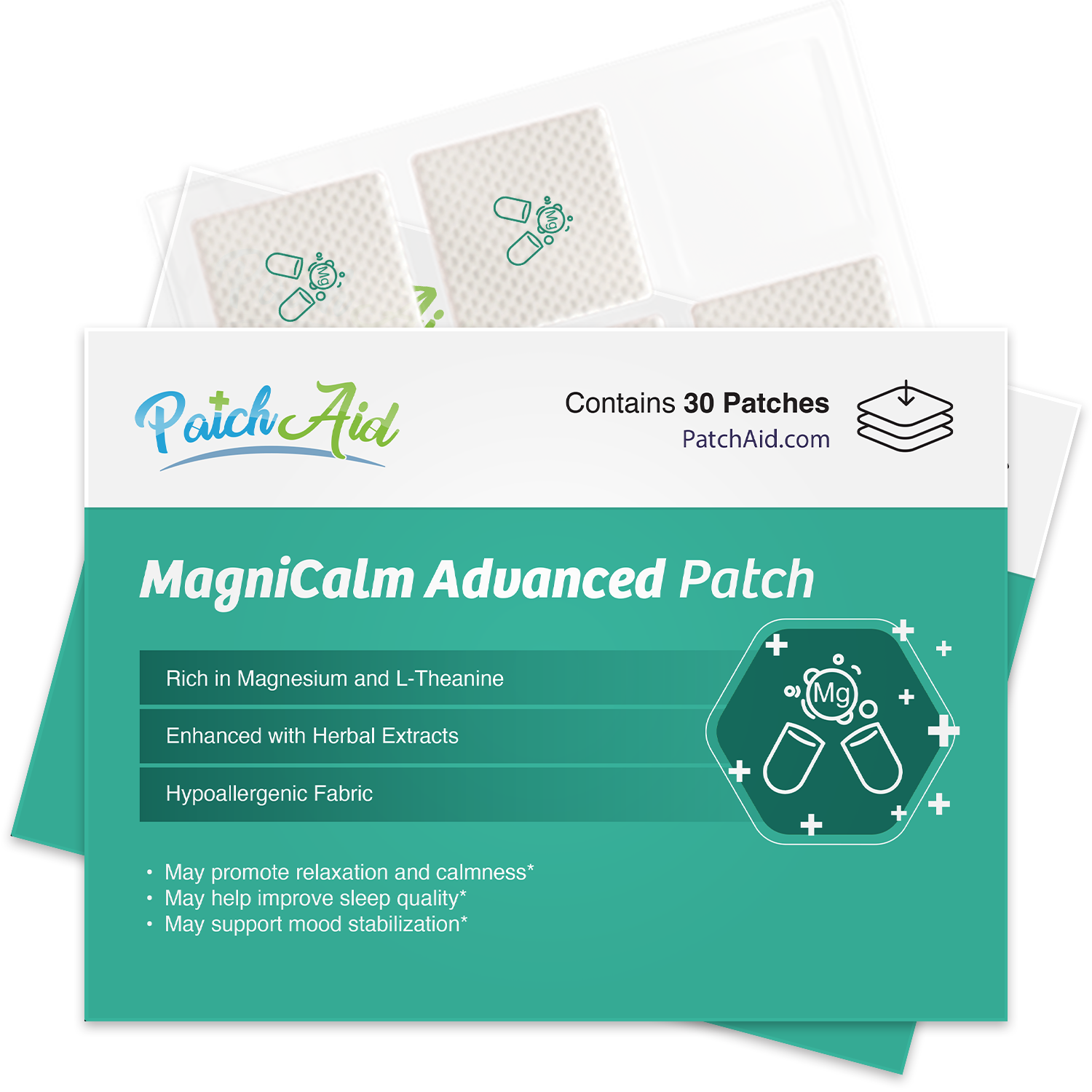 MagniCalm Advanced Patch - Mood Stabilizer & Sleep Support: 1-Pack