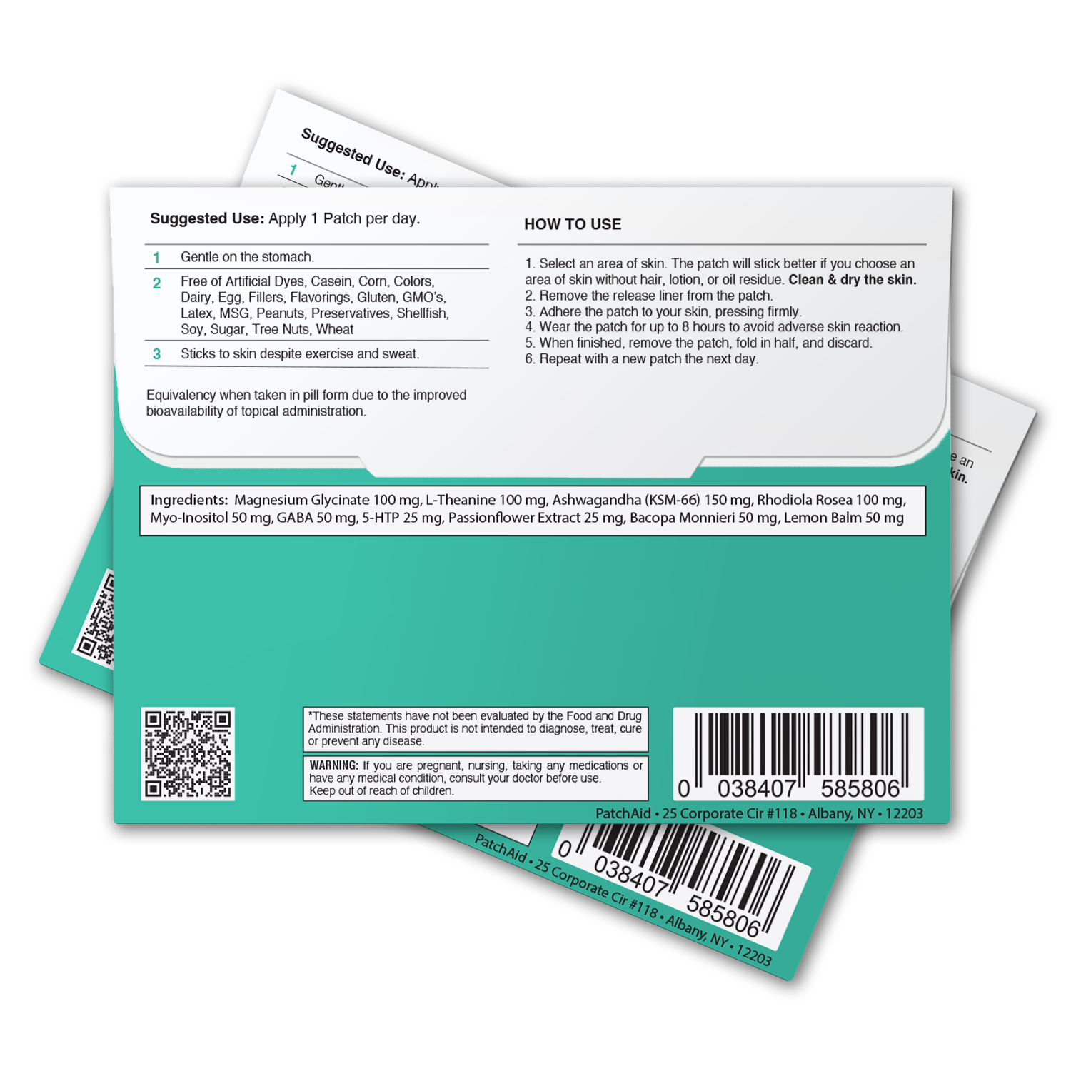 MagniCalm Advanced Patch - Mood Stabilizer & Sleep Support: 1-Pack