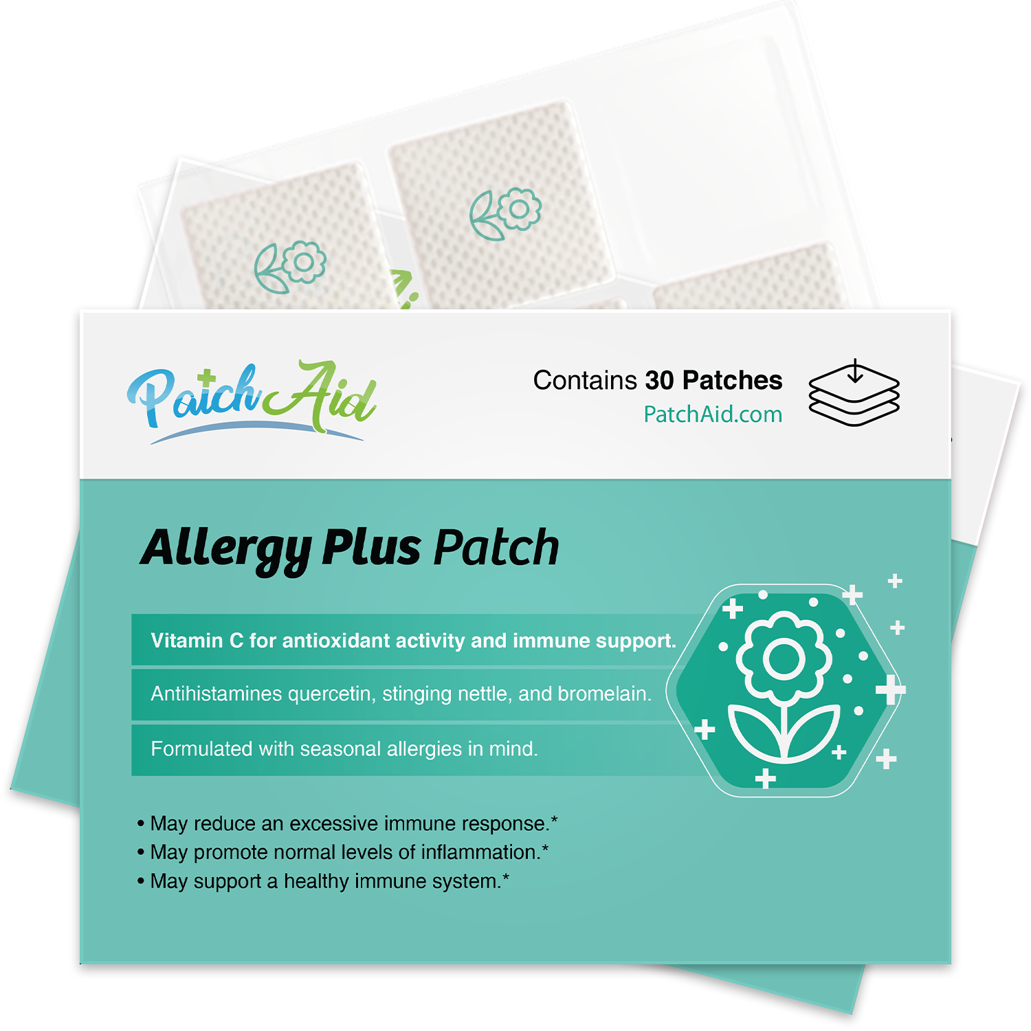 Allergy Plus Vitamin Patch - Natural Allergy Relief: 1-Pack