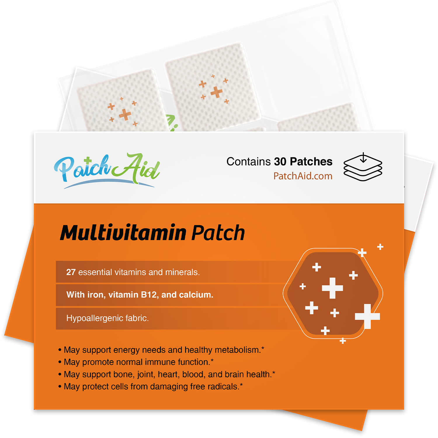 MultiVitamin Plus Patch - Daily Vitamins & Mineral Support: 1-Pack